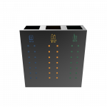 ALBRIS PC - powder coated metal recycle bin