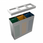 ALBRIS SST - modern design stainless steel recycle bin