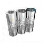 BELVEDERE SST - stainless steel trash bins