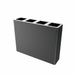 BERNINA PC - powder coated modern recycle bin station