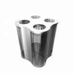 POLARIS SSTM - stainless steel mesh recycle bin station