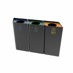 POLLUX PC - metal recycle bins with a modern design
