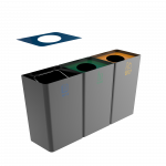 POLLUX PC - metal recycle bins with a modern design
