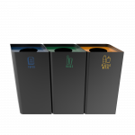 POLLUX PC - metal recycle bins with a modern design