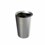 SINGLA SST - stainless steel urban recycle bin station