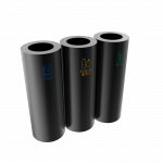 STELLA PC - powder coated metal recycle bins