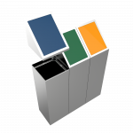 TODI SST - stainless steel waste bins