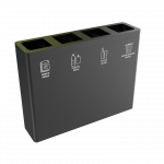 BERNINA PC - powder coated modern recycle bin station_v4