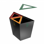 AMPATO PC - powder coated metal recycling bins_4