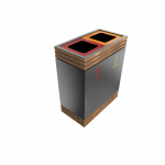 BREND PC - elegant powder coated metal recycling bin_10