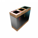 BREND PC - elegant powder coated metal recycling bin_2