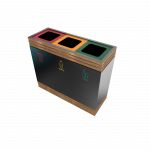 BREND PC - elegant powder coated metal recycling bin_3