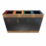 BREND PC - elegant powder coated metal recycling bin_5