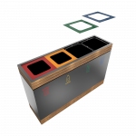 BREND PC - elegant powder coated metal recycling bin_8