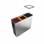 CASIRI SST - compact stainless steel recycling bin_4