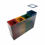 KANDEL PC - powder coated metal trash bins for selective waste collection_8