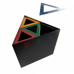 KUNKA PC - elegant triangle powder coated recycling bin_3