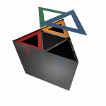 KUNKA PC - elegant triangle powder coated recycling bin_4