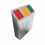 PISCO SST - modern design recycling bins in stainless steel_2