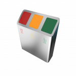 PISCO SST - modern design recycling bins in stainless steel_3