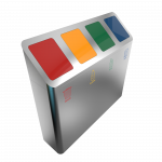 PISCO SST - modern design recycling bins in stainless steel_6