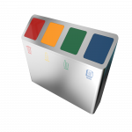 PISCO SST - modern design recycling bins in stainless steel_7