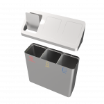 PISCO SST - modern design recycling bins in stainless steel_24