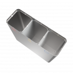 PISCO SST - modern design recycling bins in stainless steel_25
