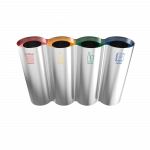 SAJAMA SST - modern stainless steel recycling bins_9