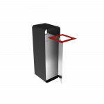 ARIZARO AT SST attractive design stainless steel waste bins with ashtray_1