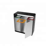 ARIZARO AT SST attractive design stainless steel waste bins with ashtray_11