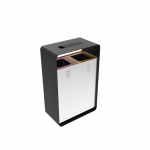 ARIZARO AT SST attractive design stainless steel waste bins with ashtray_8