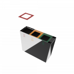 GEMINI SST compact outdoor stainless steel recycle bin with ashtray_10