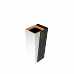 GEMINI SST compact outdoor stainless steel recycle bin with ashtray_3