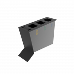 NOATAK PC Modern metal recycling station with ashtray_11