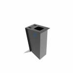 NOATAK PC Modern metal recycling station with ashtray_2