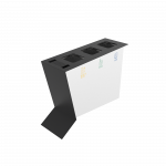 NOATAK SST Modern stainless steel recycling station with ashtray_12