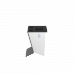 NOATAK SST Modern stainless steel recycling station with ashtray_3