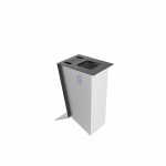 NOATAK SST Modern stainless steel recycling station with ashtray_4