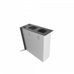 NOATAK SST Modern stainless steel recycling station with ashtray_6