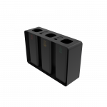 PARRAL PC elegant outdoor sheet metal recycling station with ashtray_10