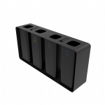 PARRAL PC elegant outdoor sheet metal recycling station with ashtray_14