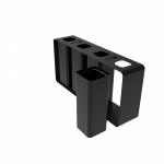 PARRAL PC elegant outdoor sheet metal recycling station with ashtray_16