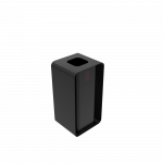 PARRAL PC elegant outdoor sheet metal recycling station with ashtray_3