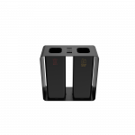 PARRAL PC elegant outdoor sheet metal recycling station with ashtray_5