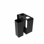 PARRAL PC elegant outdoor sheet metal recycling station with ashtray_8