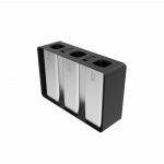 PARRAL SST elegant outdoor stainless steel recycling station with ashtray_10