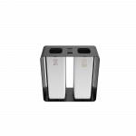 PARRAL SST elegant outdoor stainless steel recycling station with ashtray_5