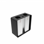 PARRAL SST elegant outdoor stainless steel recycling station with ashtray_6