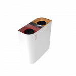 PERSEI SST simple stainless steel recycle bin with ashtray_4